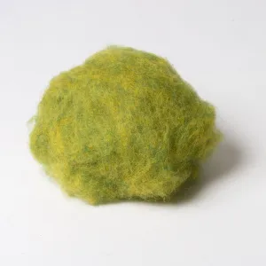 Apple Green Wool for Wet Felting, Tyrolean Bergschaf