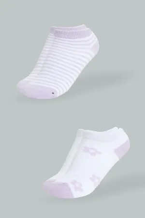 Assorted Ankle-Length Socks Set (Pack of 2)