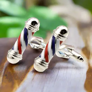 Barber Pole Cuff-links