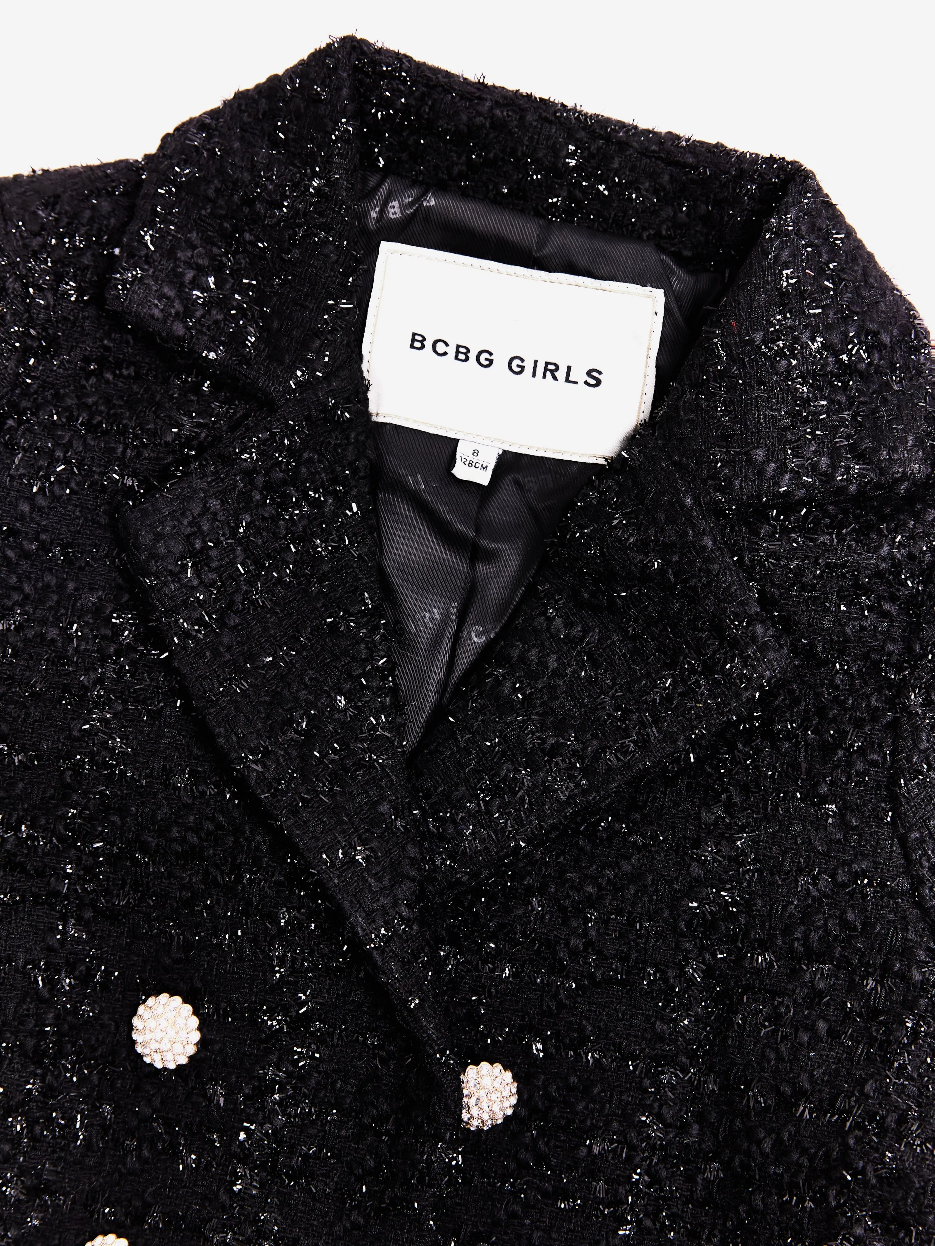 BCBG Girls Tweed Blazer in Black