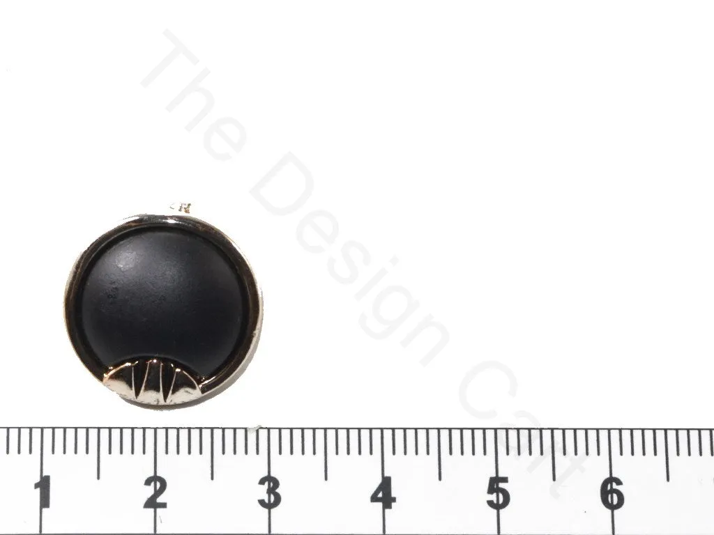 Black Golden Plain Designer Acrylic Coat Buttons