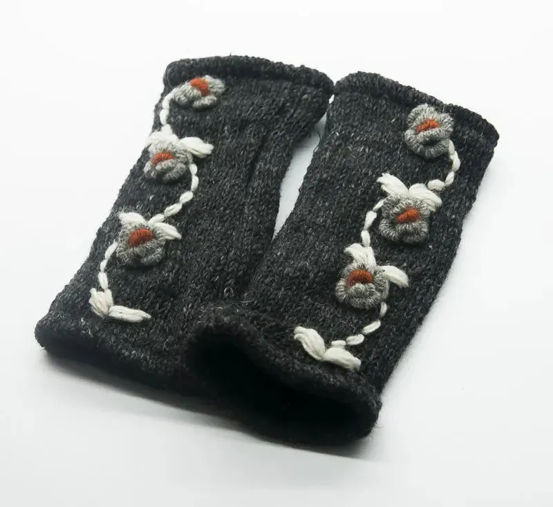 Black hand warmer woolen