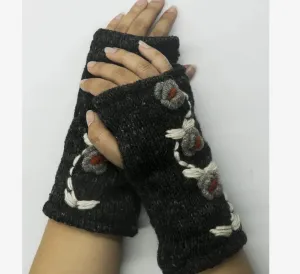 Black hand warmer woolen