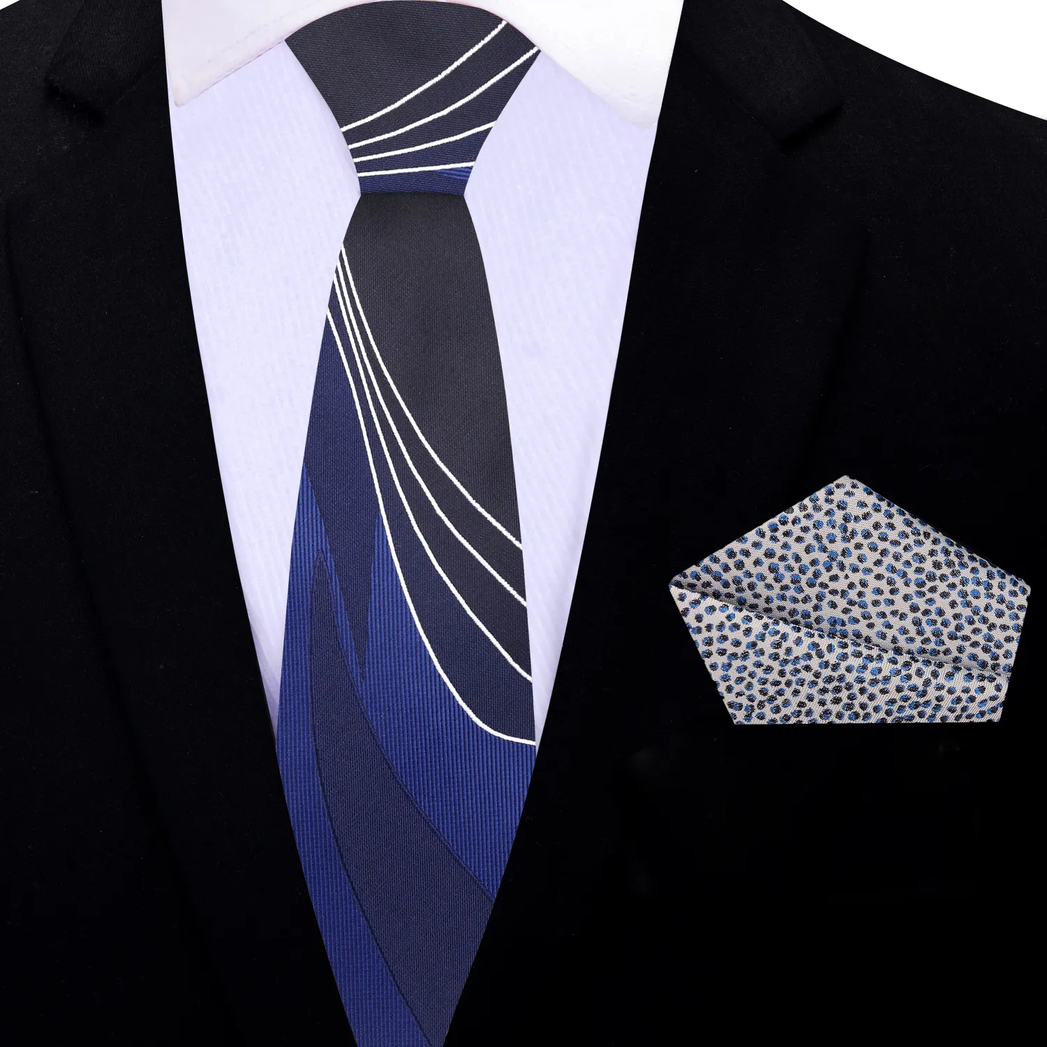 Blue Seam Route Necktie