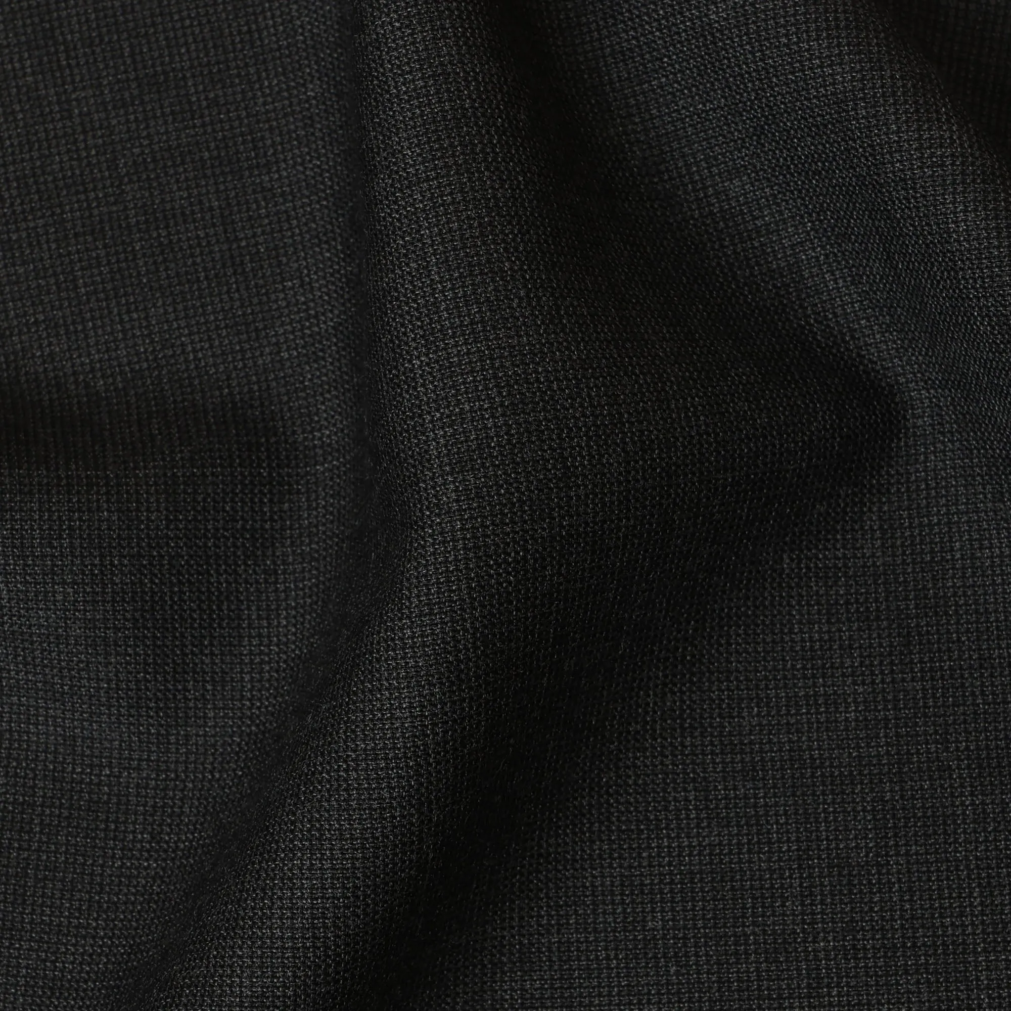 Charcoal Black Super 150's Italian all Wool Suiting Fabric – 3.5 Meters, 150 cm Width, Made in Italy-D20545