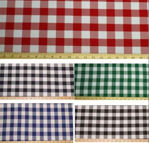 Checkered Tablecloths 60"× 108"  Rectangular Gingham 100% Polyester 4 Colors