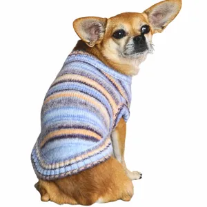 Cozy Soft Gradient Yarn Crew Neck Dog Sweater