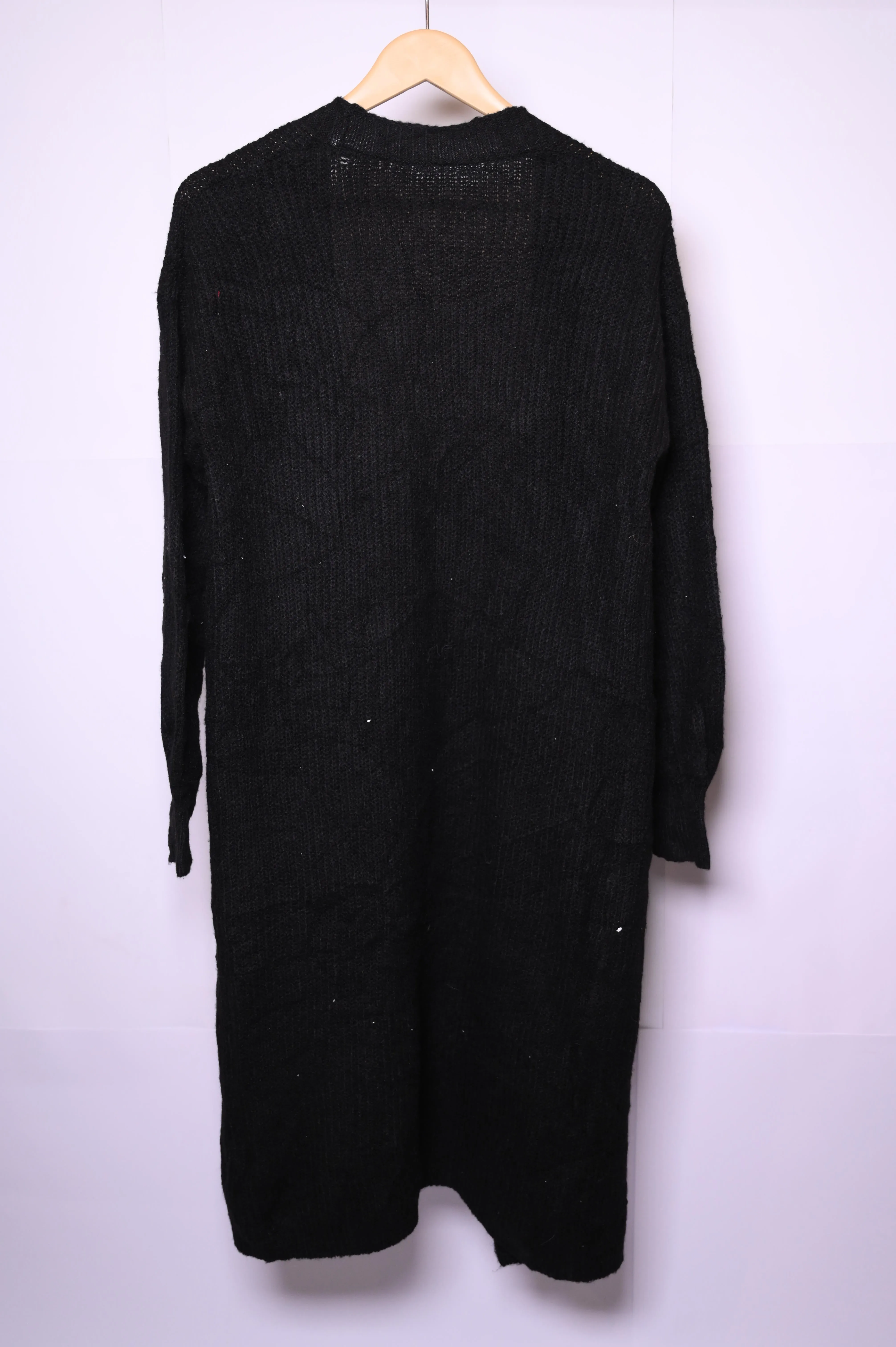 Elegant Black Polyester Shrug