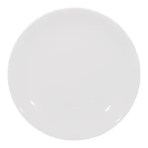 Furtino England Sphere 20cm (8'') White Porcelain Flat Plate, Pack of 6