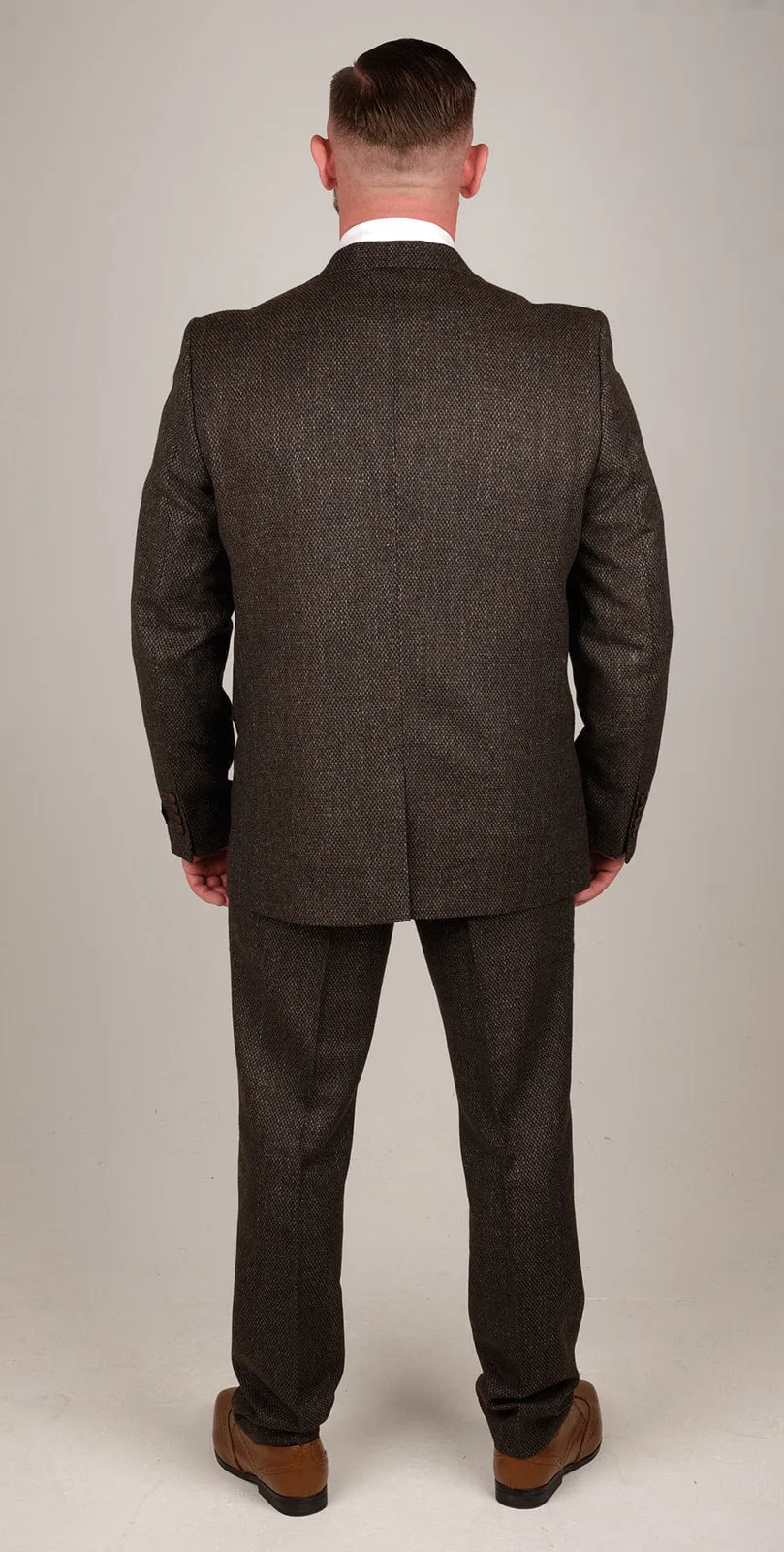 Grey Tweed 3 Piece Suit | Wedding Suit | Office Wear