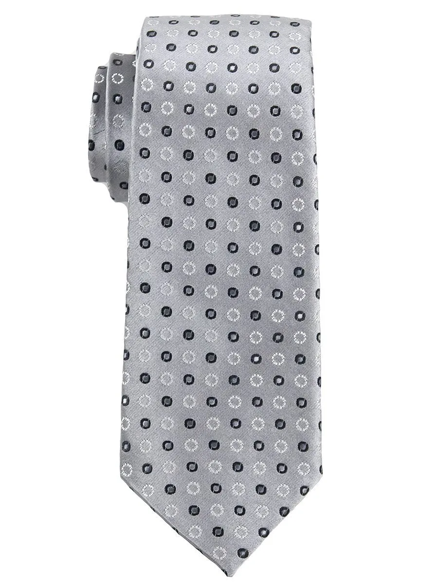 Heritage House 25155 100% Silk Boy's Tie - Neat - Gray/Silver