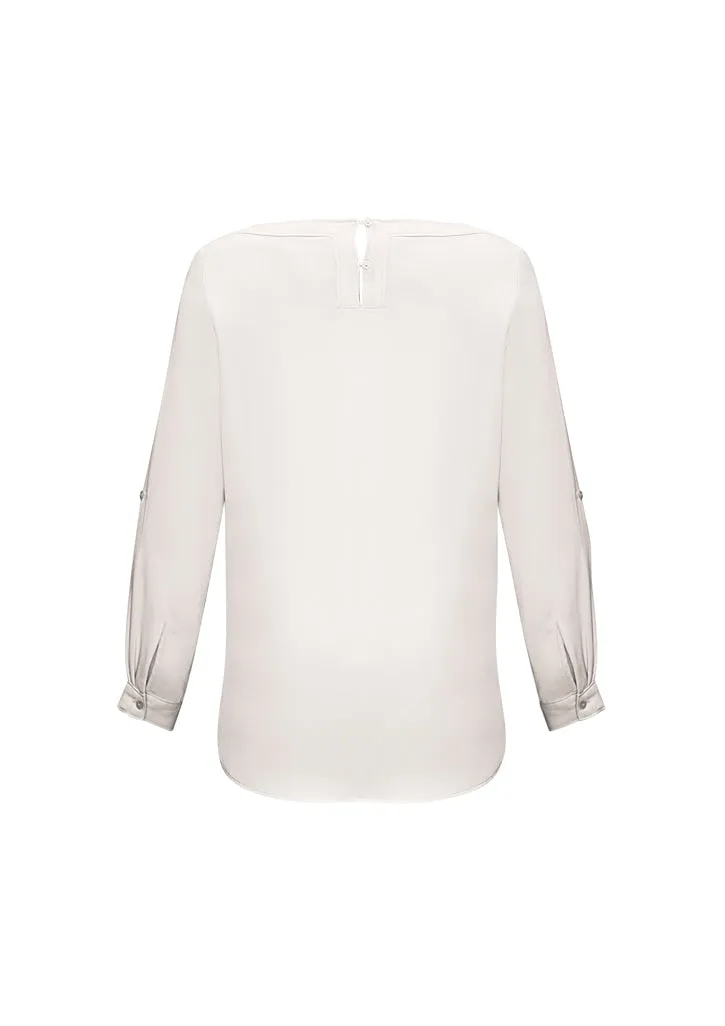 Ladies Madison Boatneck Blouse (BZ-S828LL)