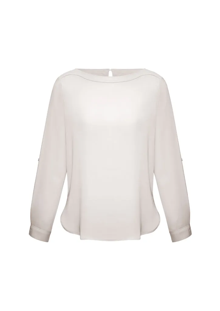 Ladies Madison Boatneck Blouse (BZ-S828LL)