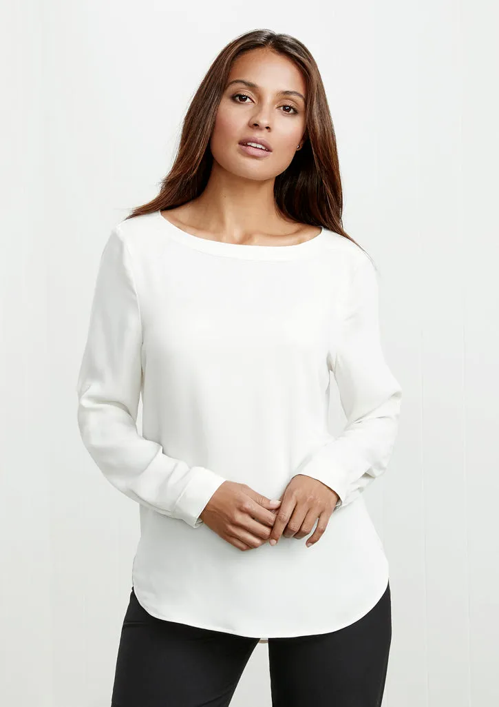 Ladies Madison Boatneck Blouse (BZ-S828LL)