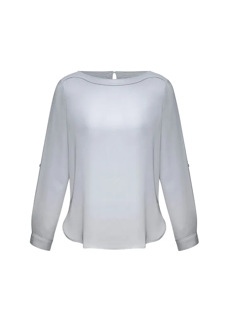 Ladies Madison Boatneck Blouse (BZ-S828LL)