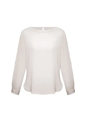 Ladies Madison Boatneck Blouse (BZ-S828LL)