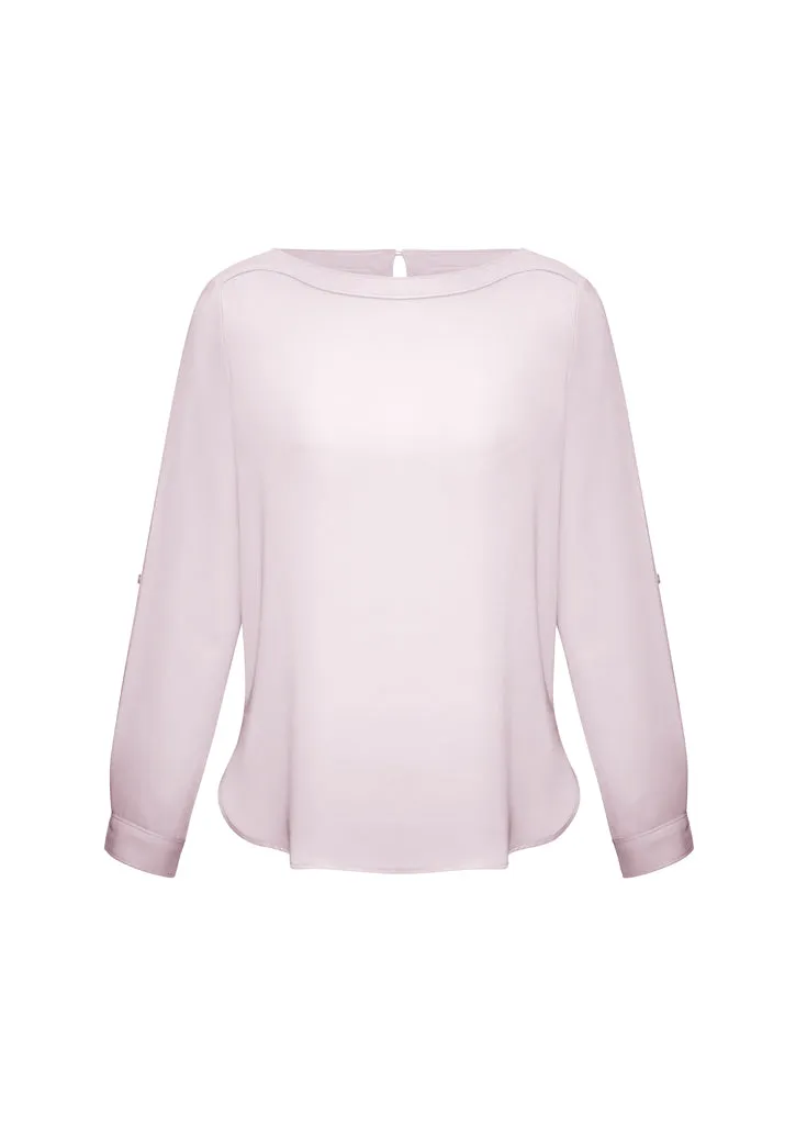 Ladies Madison Boatneck Blouse (BZ-S828LL)