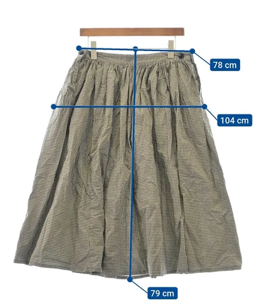 LENO Knee length skirts