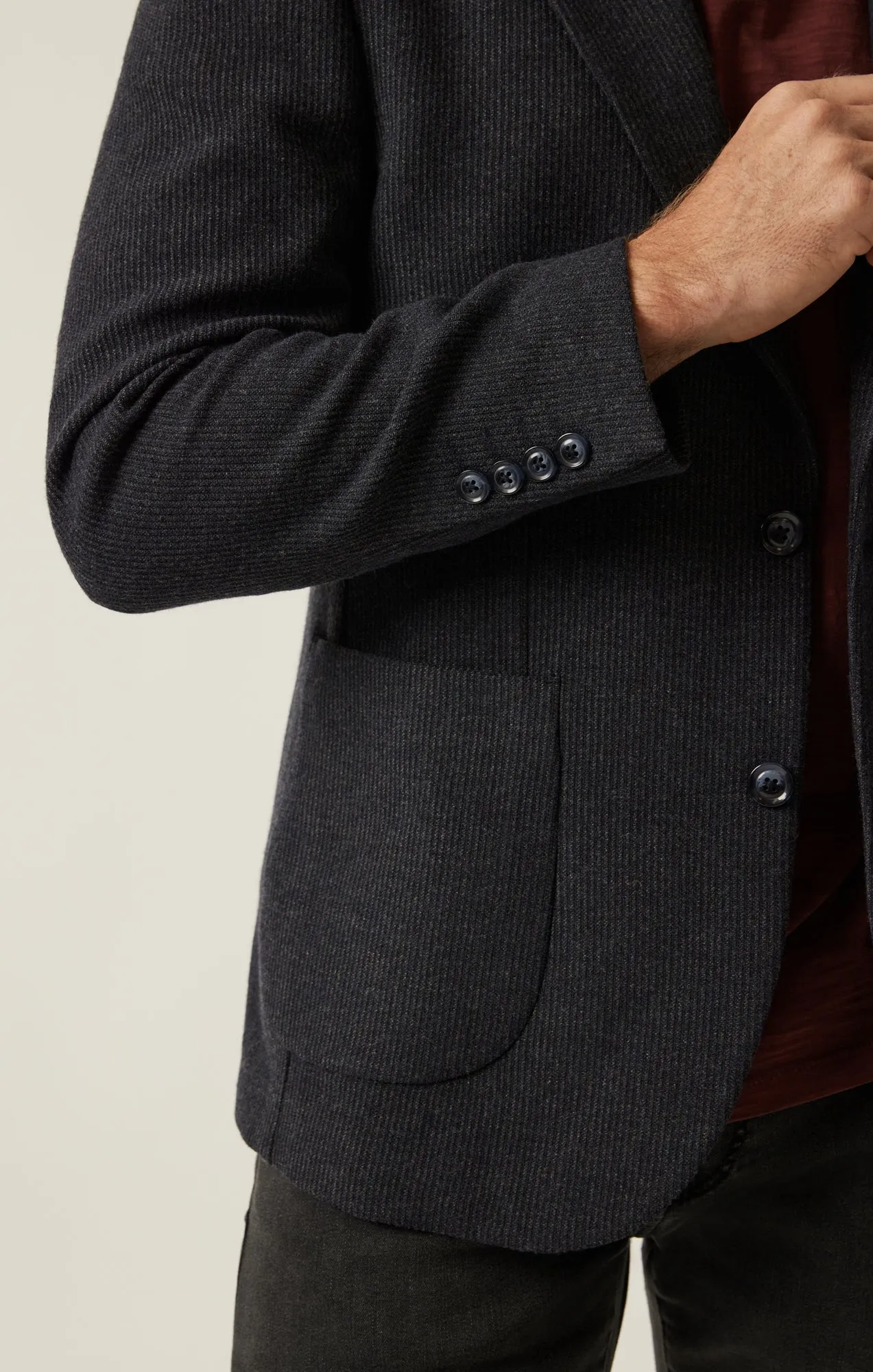 Matteo Structured Blazer In Dark Grey