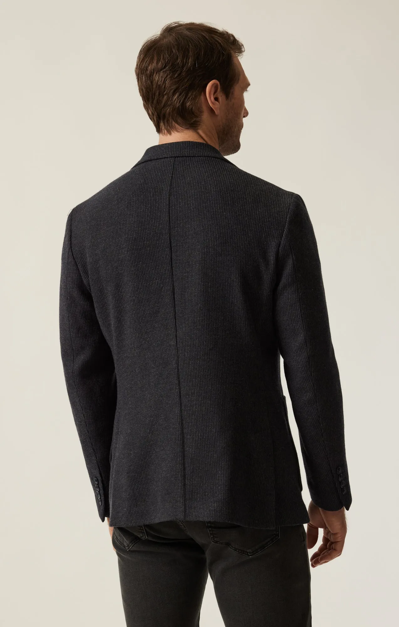 Matteo Structured Blazer In Dark Grey