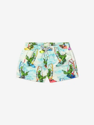 MC2 Saint Barth Boys Dino Windsurf Print Swim Shorts