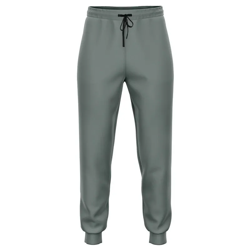 Medium Dark Green Gray Joggers | Unisex | with PLUS sizes | Medium Dark Pale Green Gray | C10M0Y10K60