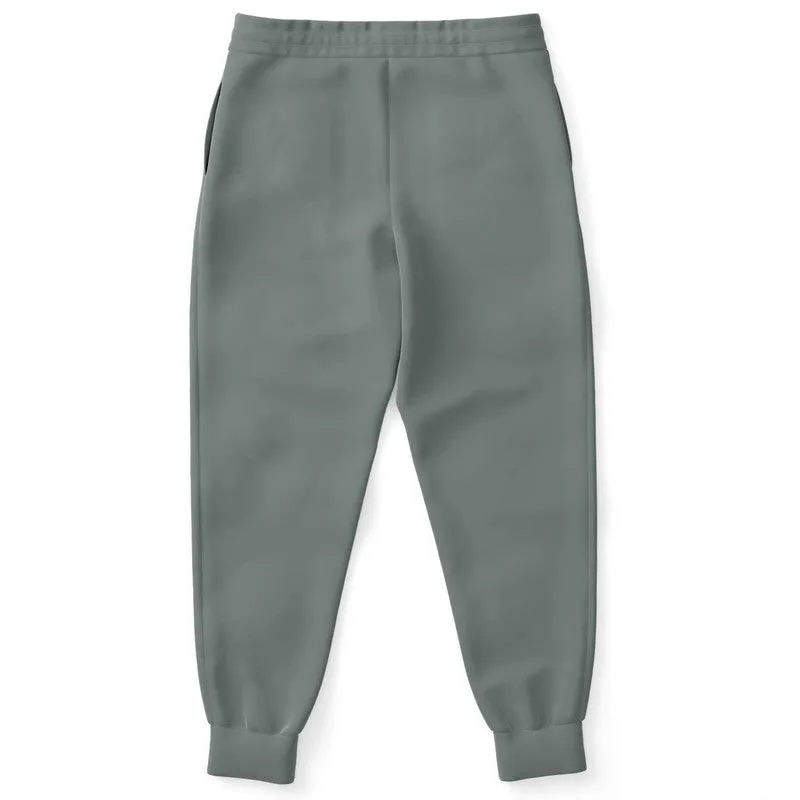 Medium Dark Green Gray Joggers | Unisex | with PLUS sizes | Medium Dark Pale Green Gray | C10M0Y10K60