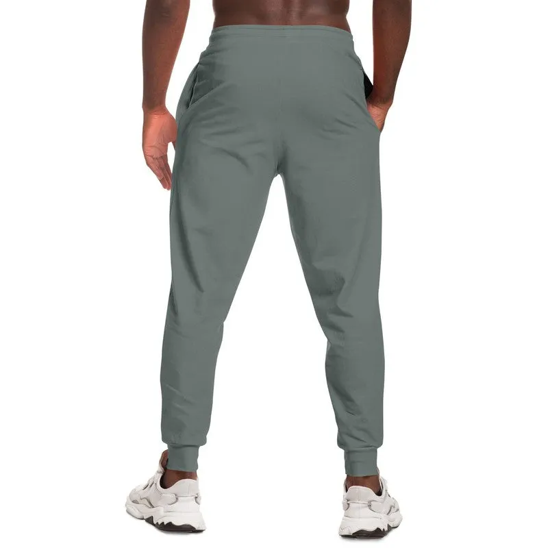 Medium Dark Green Gray Joggers | Unisex | with PLUS sizes | Medium Dark Pale Green Gray | C10M0Y10K60