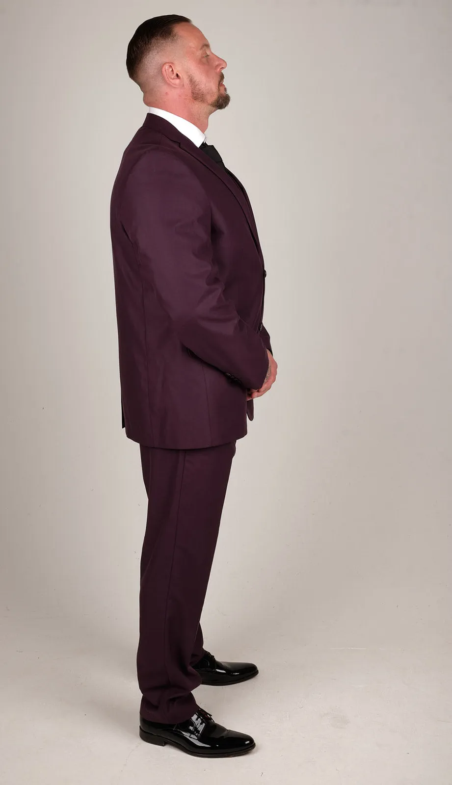 Mens Deep Purple 3 Piece Suit | Wedding Suit | Party Wear | Office Wear