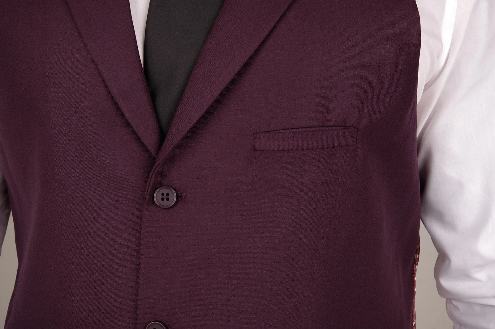 Mens Deep Purple 3 Piece Suit | Wedding Suit | Party Wear | Office Wear