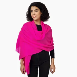 Merino Wool Scarf (Fuchsia)