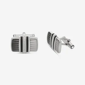 Montblanc Meisterstuck Stainless Steel Rectangle Cufflinks 102986