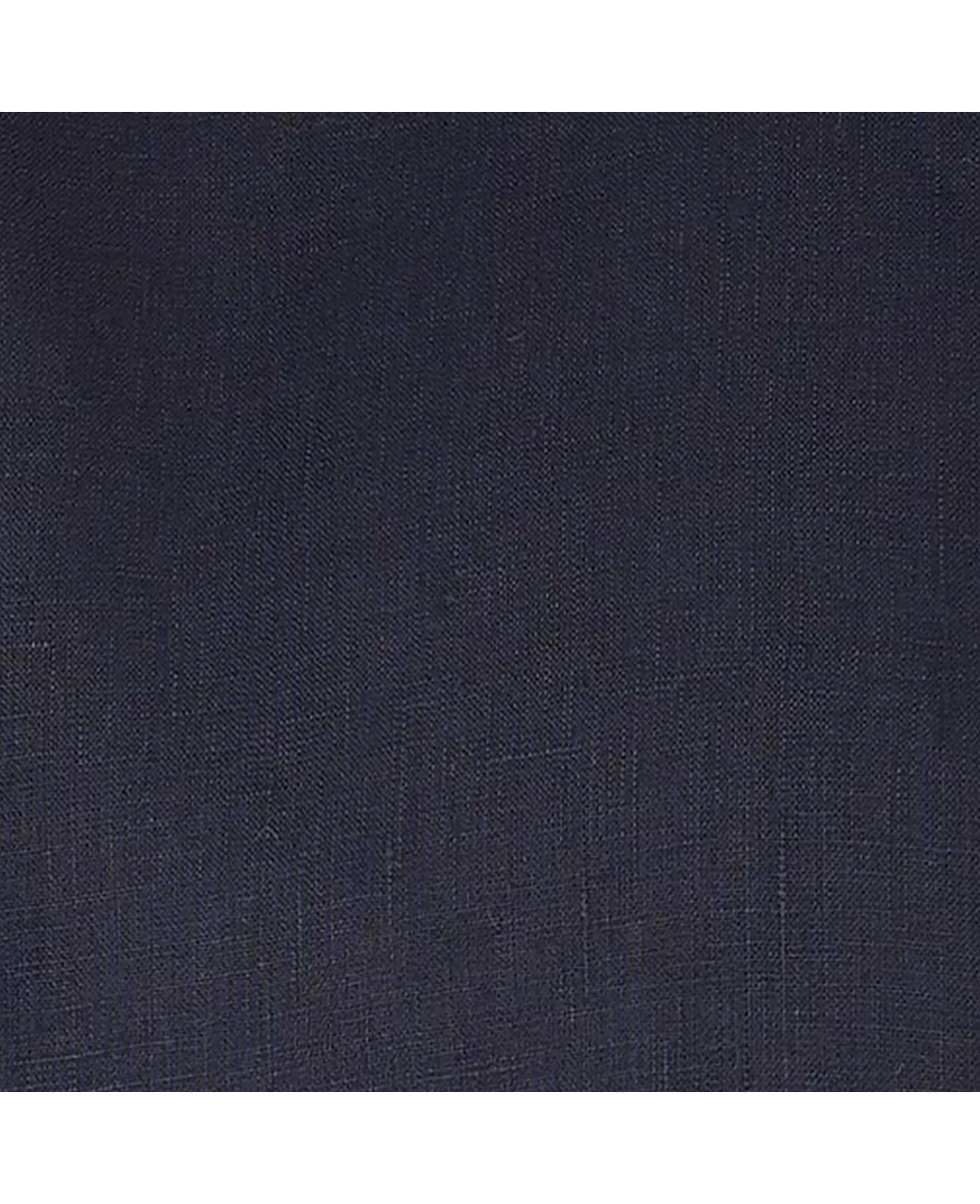 Navy Short Sleeve Pure Linen Slim Fit Shirt in Shorter Length