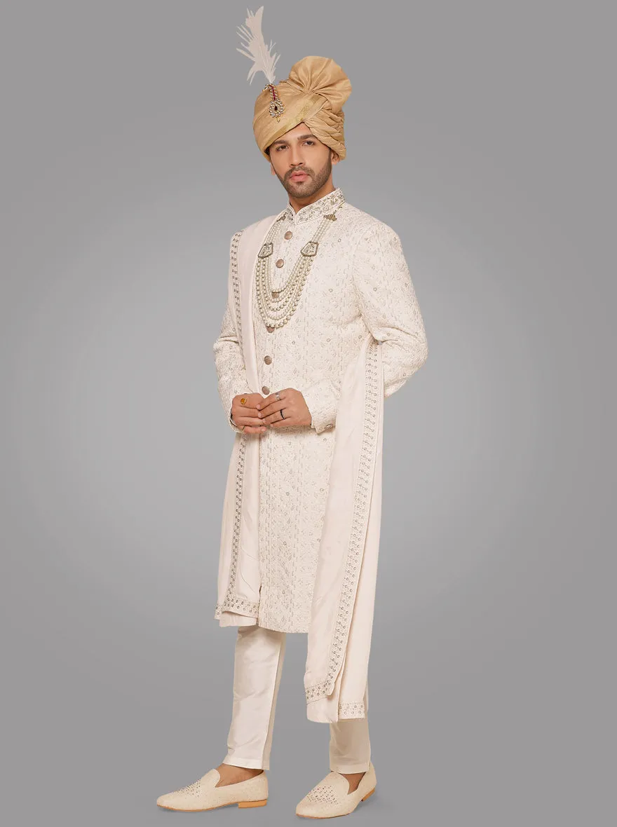 Off White Sherwani | TULA