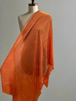 Orange Pure Pashmina Scarf – Luxuriously Soft and Smooth