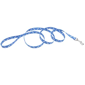 Pet Attire® 00466-PBO06 Nylon Fashion Leash for Dogs, 5/8" x 6', Plaid Bones