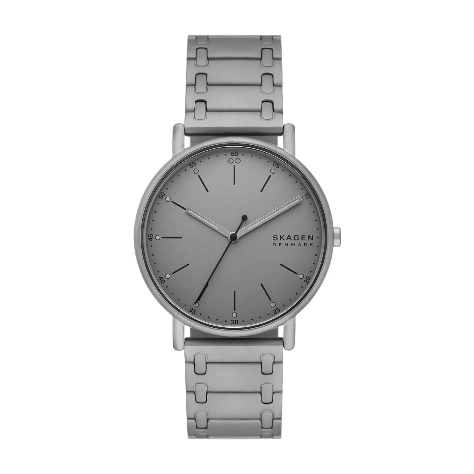 Skagen Signatur Men's Gray Dial Gray Stainless Steel Band Analog Quartz Three-Hand Watch - SKW6913