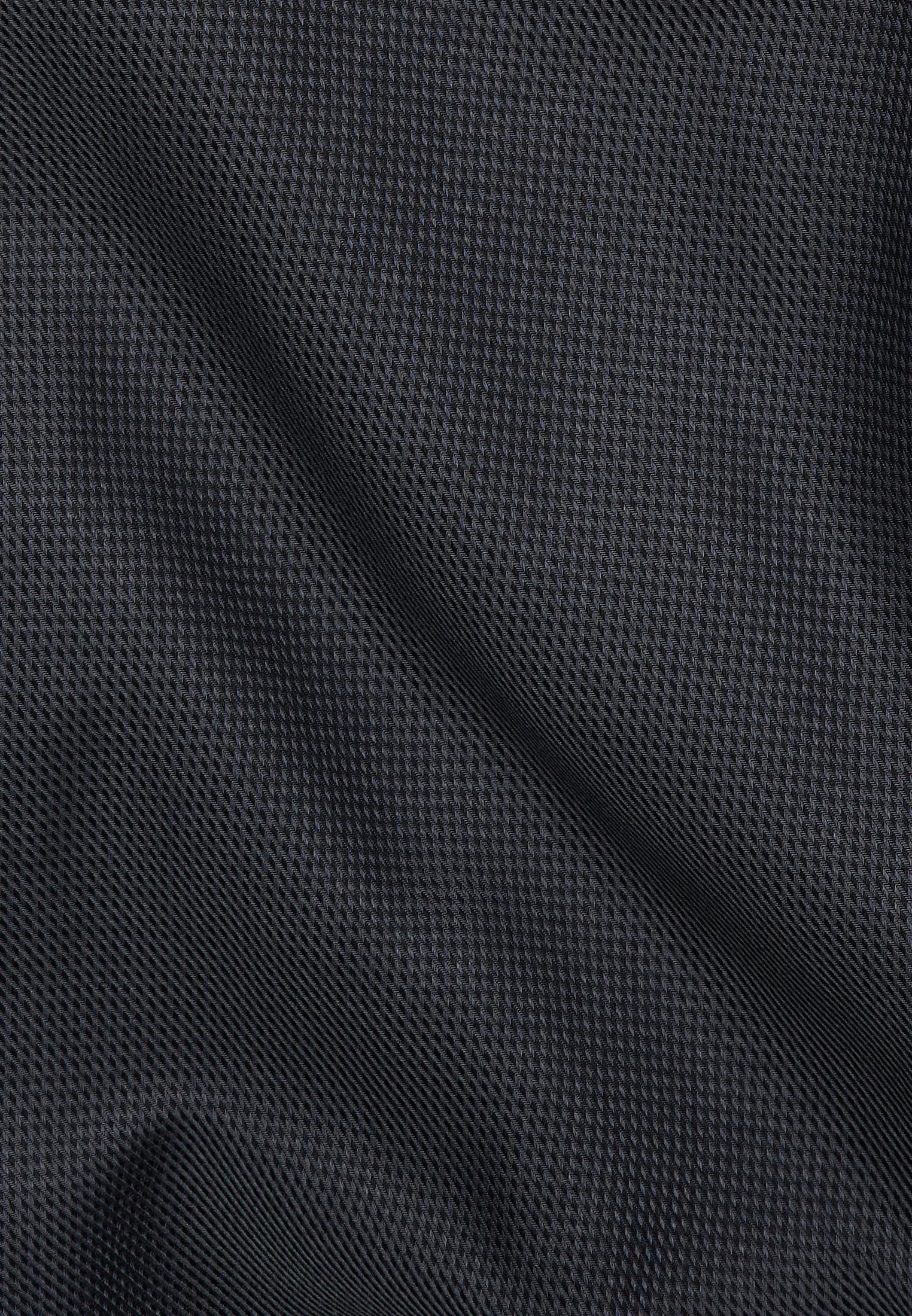 'Structured Twill' In Black - Slim Fit - Textured Weave Cotton Twill Dress Shirt with Cutaway Collar by Eterna 1863