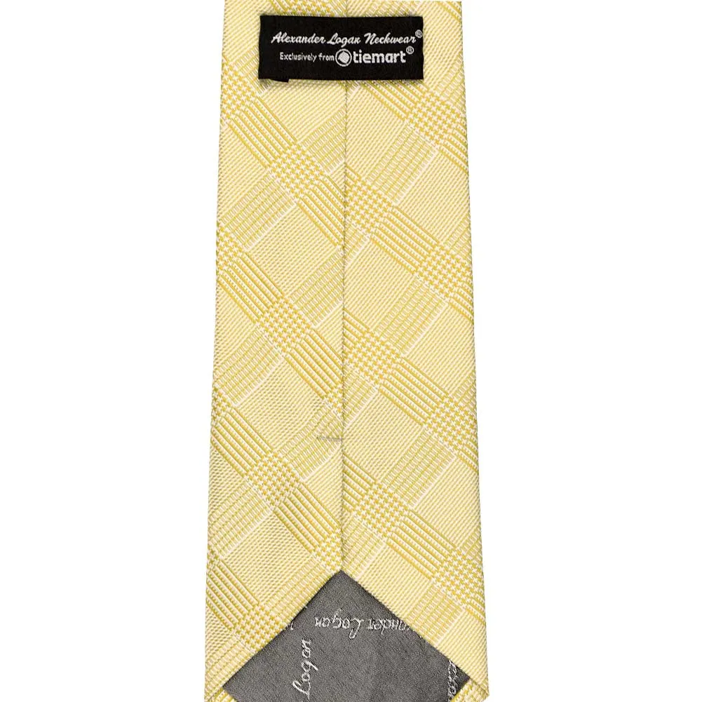 Sunflower Yellow Michael Glen Plaid Necktie