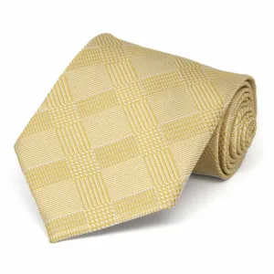 Sunflower Yellow Michael Glen Plaid Necktie