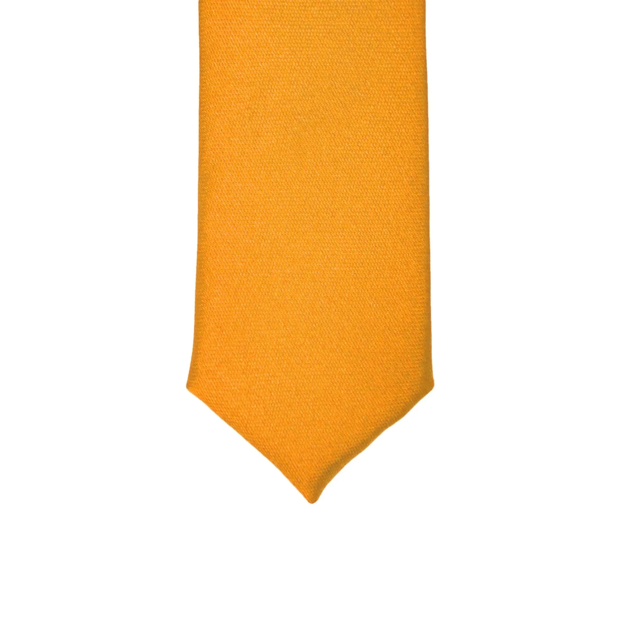 Super Skinny Orange Shiny Slim Tie