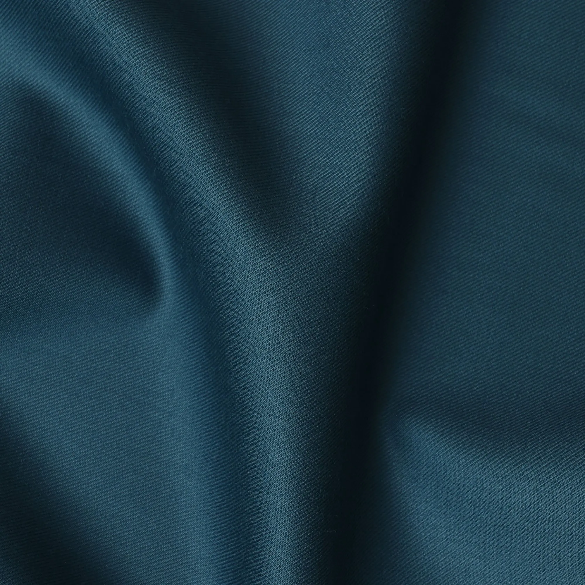 Teal Blue Super 150's English Wool and Cashmere Suiting Fabric – 3.5 Meters, 150 cm Width, Made in the UK-D20530