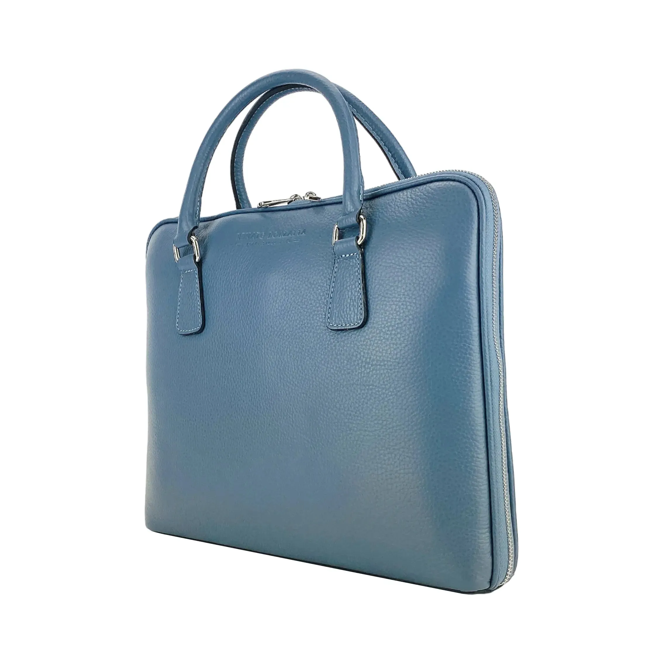 Unisex Italian Leather Business Briefcase - RB1019P