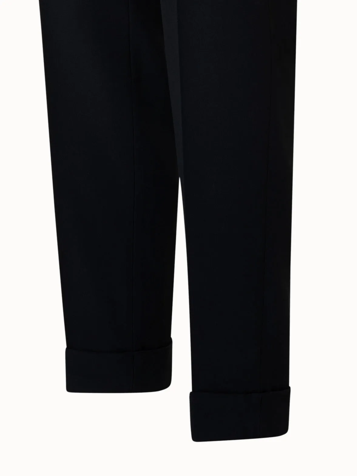 Viscose Crêpe Tapered Pants