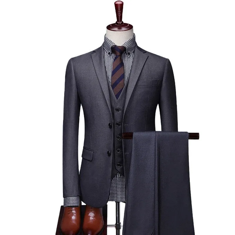 West Louis™ Single-Breasted Formal Business-Men Office 3Piece Suit