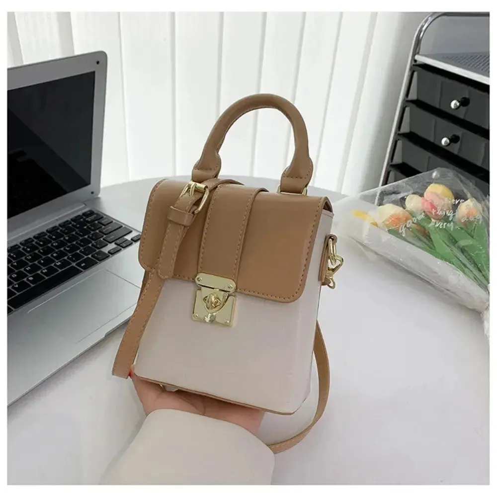 women's small handbag PU Shoulder Bag New Large Capacity Mixture Colour Small Handbag Stone Pattern Underarm Bag for Women