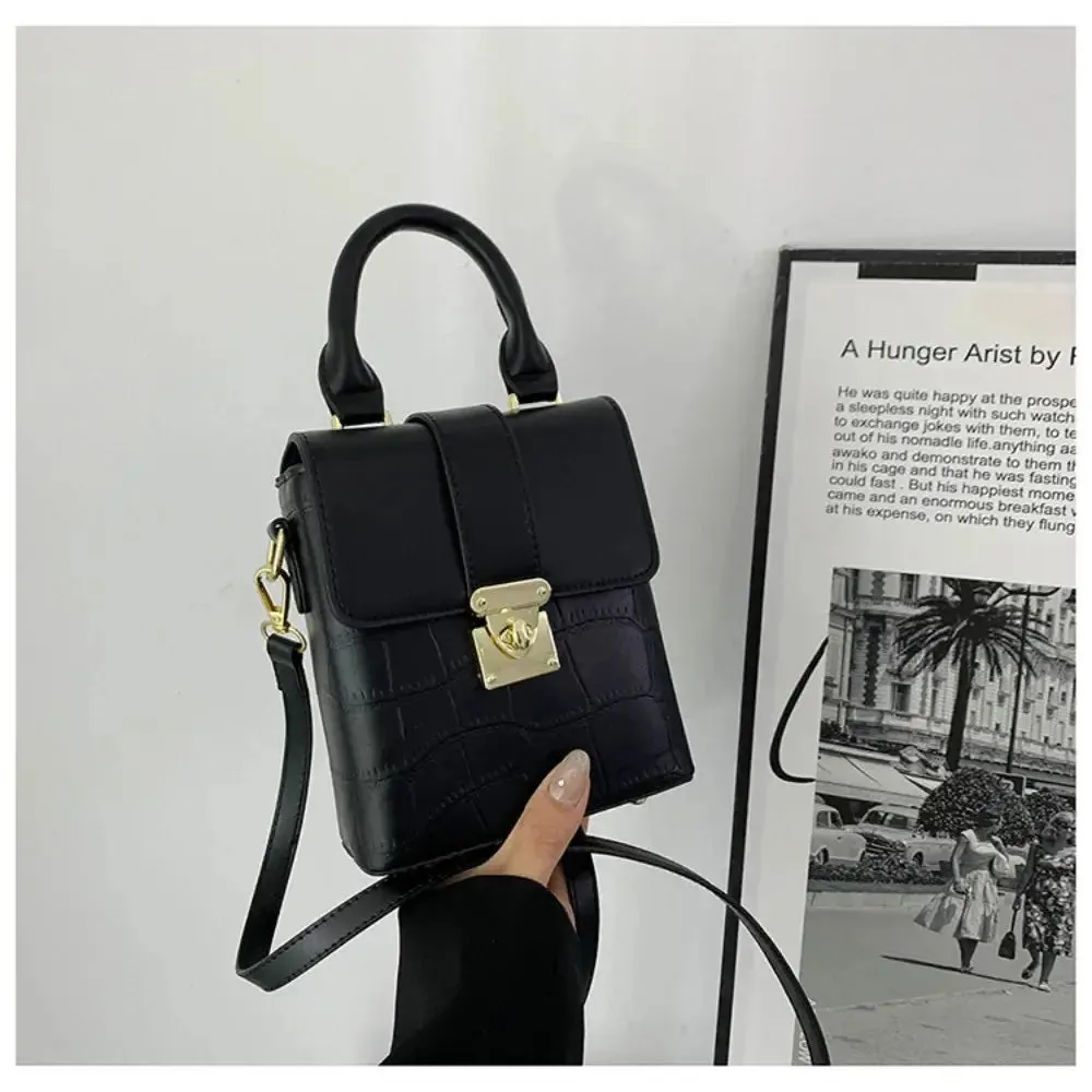 women's small handbag PU Shoulder Bag New Large Capacity Mixture Colour Small Handbag Stone Pattern Underarm Bag for Women