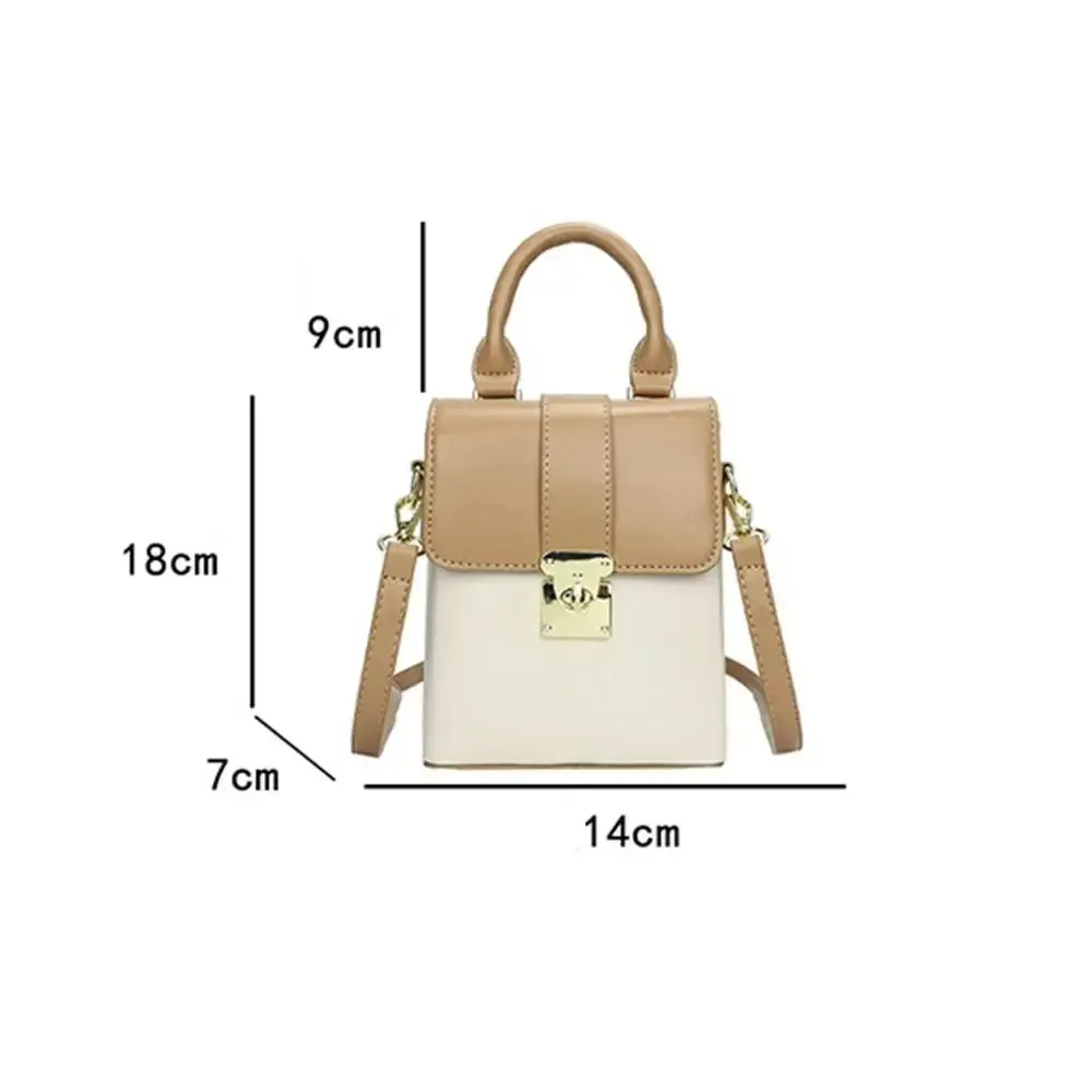 women's small handbag PU Shoulder Bag New Large Capacity Mixture Colour Small Handbag Stone Pattern Underarm Bag for Women